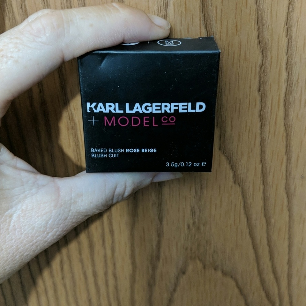 Karl lagerfeild + model co baked blush